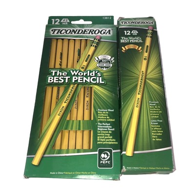 New VTG DIXON TICONDEROGA PENCILS Soft 2015/2017 -13812 Total 24 Pencils