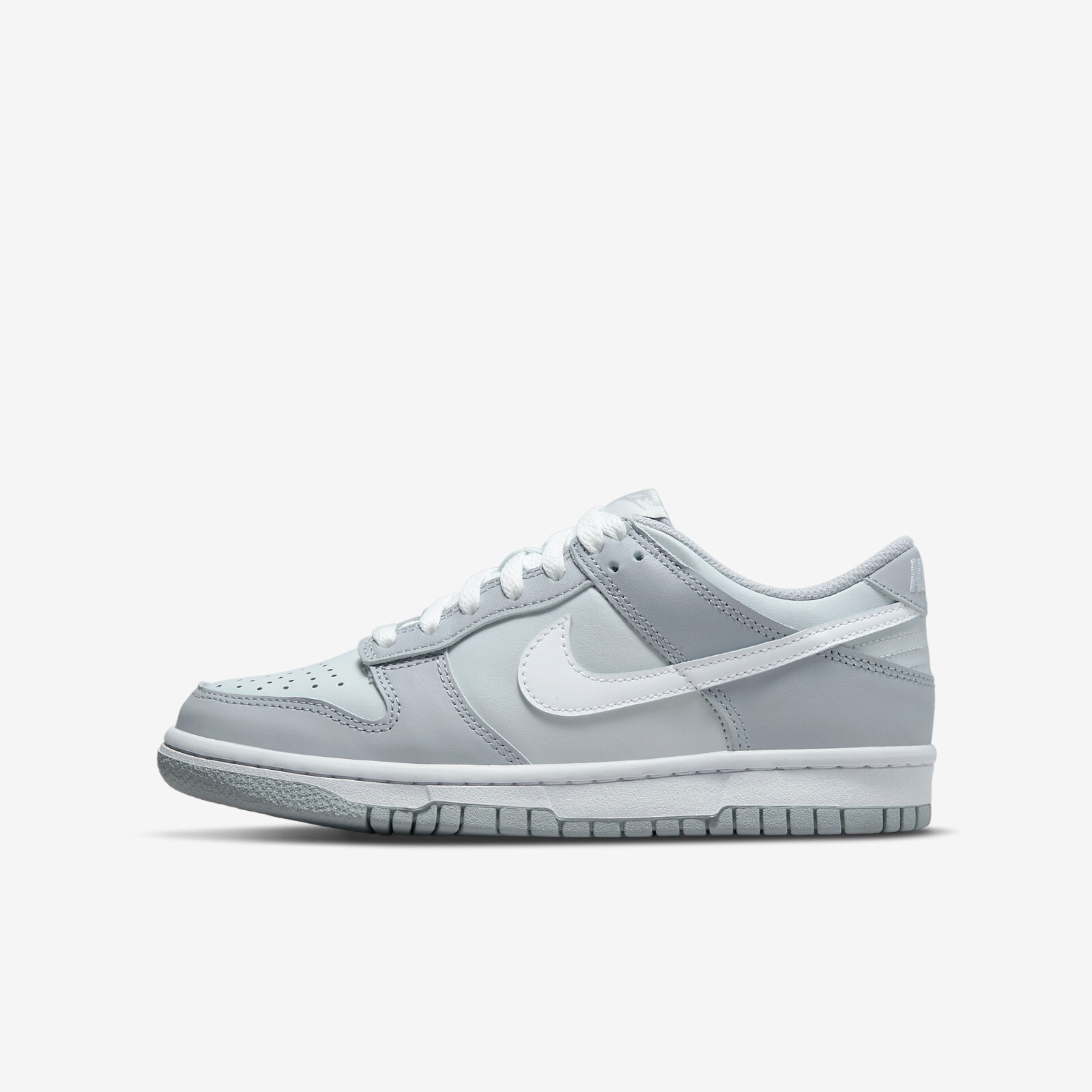 

Серые кроссовки Nike Dunk Low Wolf GS DH9765-001, Pure platinum/white/wolf grey, Nike Dunk Low GS
