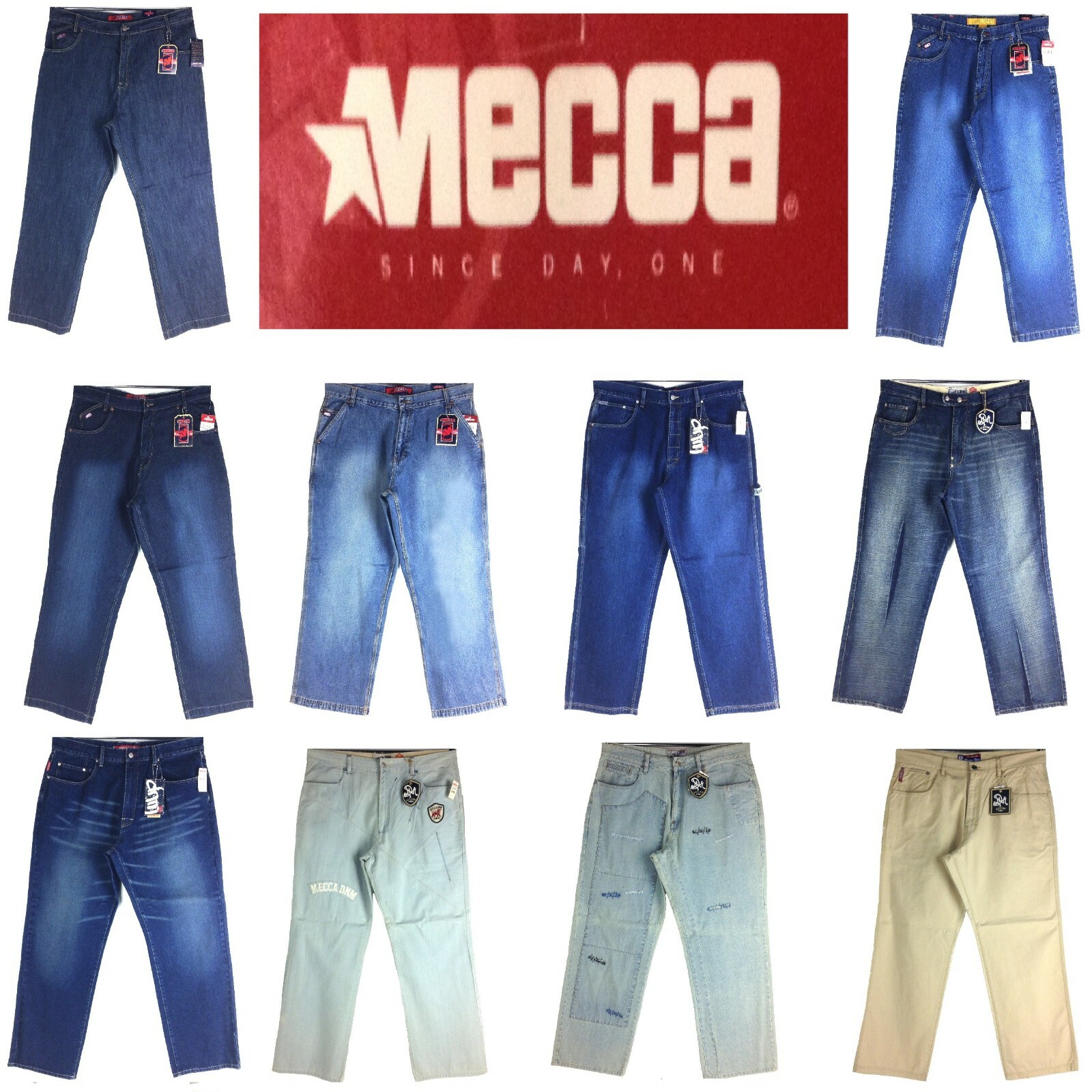 Vintage, MECCA ASSORTED STYLE, OLD SCHOOL BAGGY, MEN'S LONG