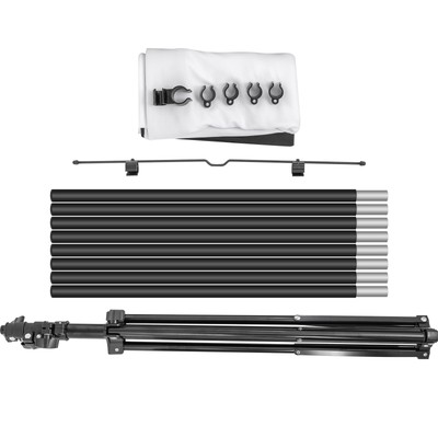 VEVOR Tripod Projector Screen with Stand 100inch 4K HD 16:9 Home Cinema Portable