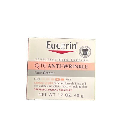 Eucerin Q10 Anti-Wrinkle Pro Retinol Face Night Cream 1.7oz New