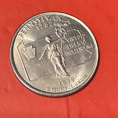 1999 D Pennsylvania 50 States Quarter   Buy 10 Get 40% Off   #241008   AU