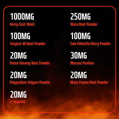 Horny Goat Weed, Energy, stamina performance for men women 90 caps 1560mg