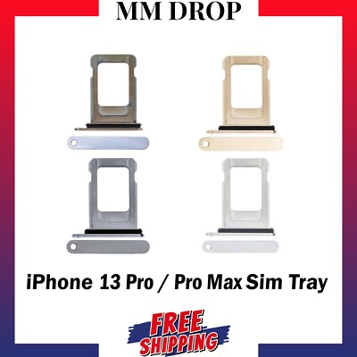 For iPhone 13 Pro / Pro Max Sim Tray Green Gold Silver Sierra Blue Graphite - UK