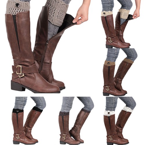 Damen Stulpen Strickstulpen Beinstulpen Trachtensocken Stiefelsocken Winter Knit