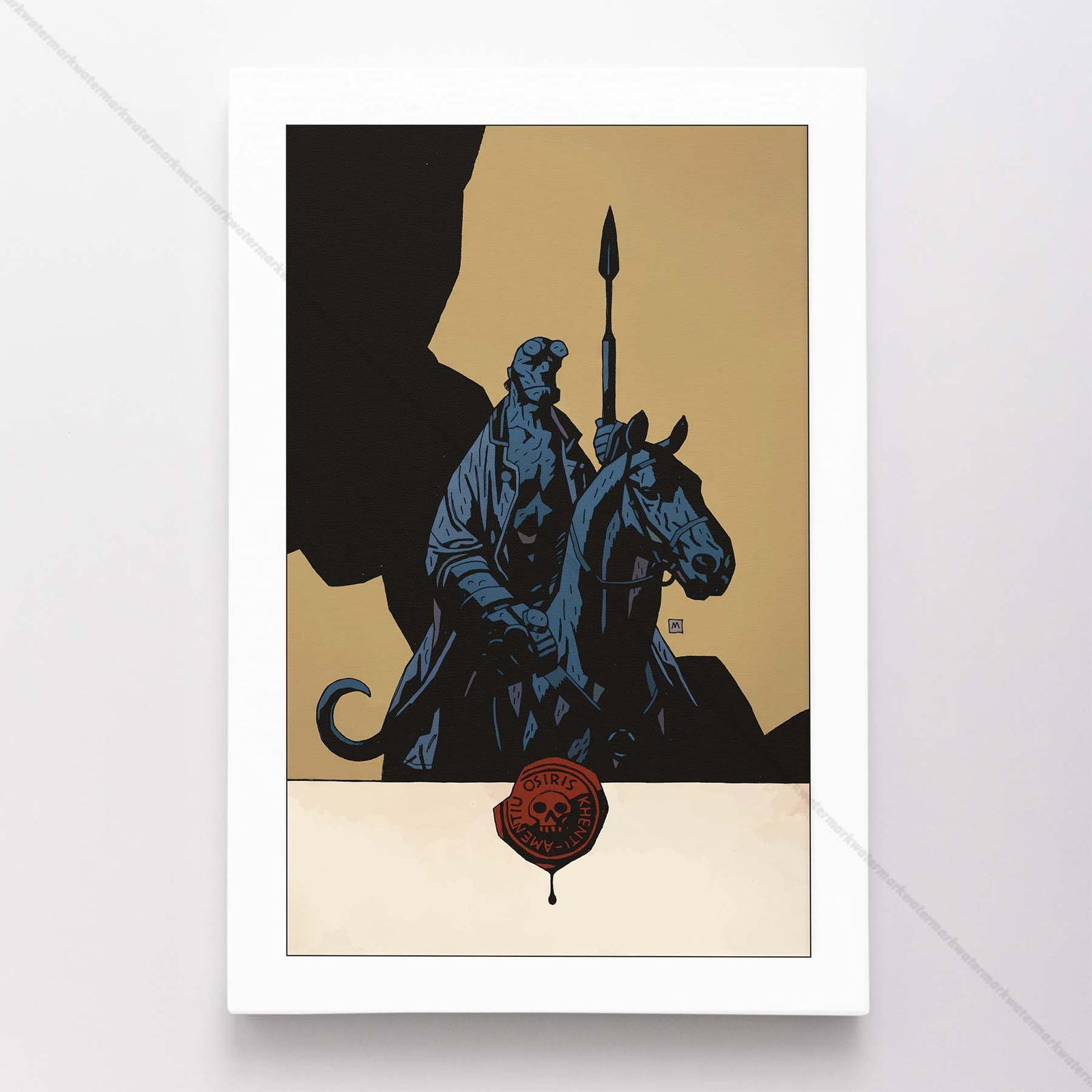 Hellboy Poster Canvas Superhero Comic Book Art Print #097
