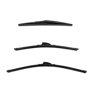 Ice & Exact Fit Windshield Wiper Blade Front & Rear 3pc Set