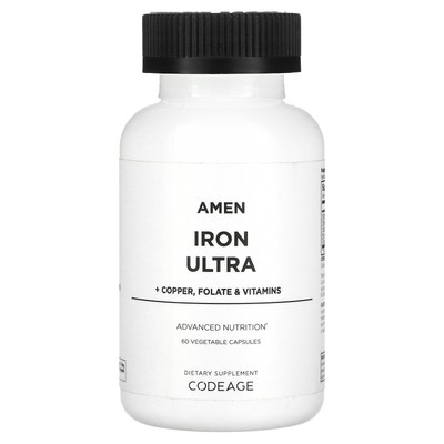 Amen, Iron Ultra, 60 растительных капсул