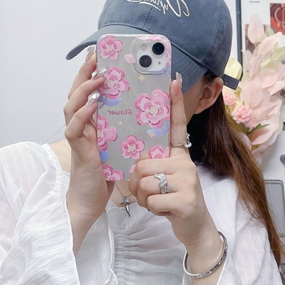 Luxury Flower Phone Case For OPPO VIVO Cover Back ShockProof Fashion Women Girls
