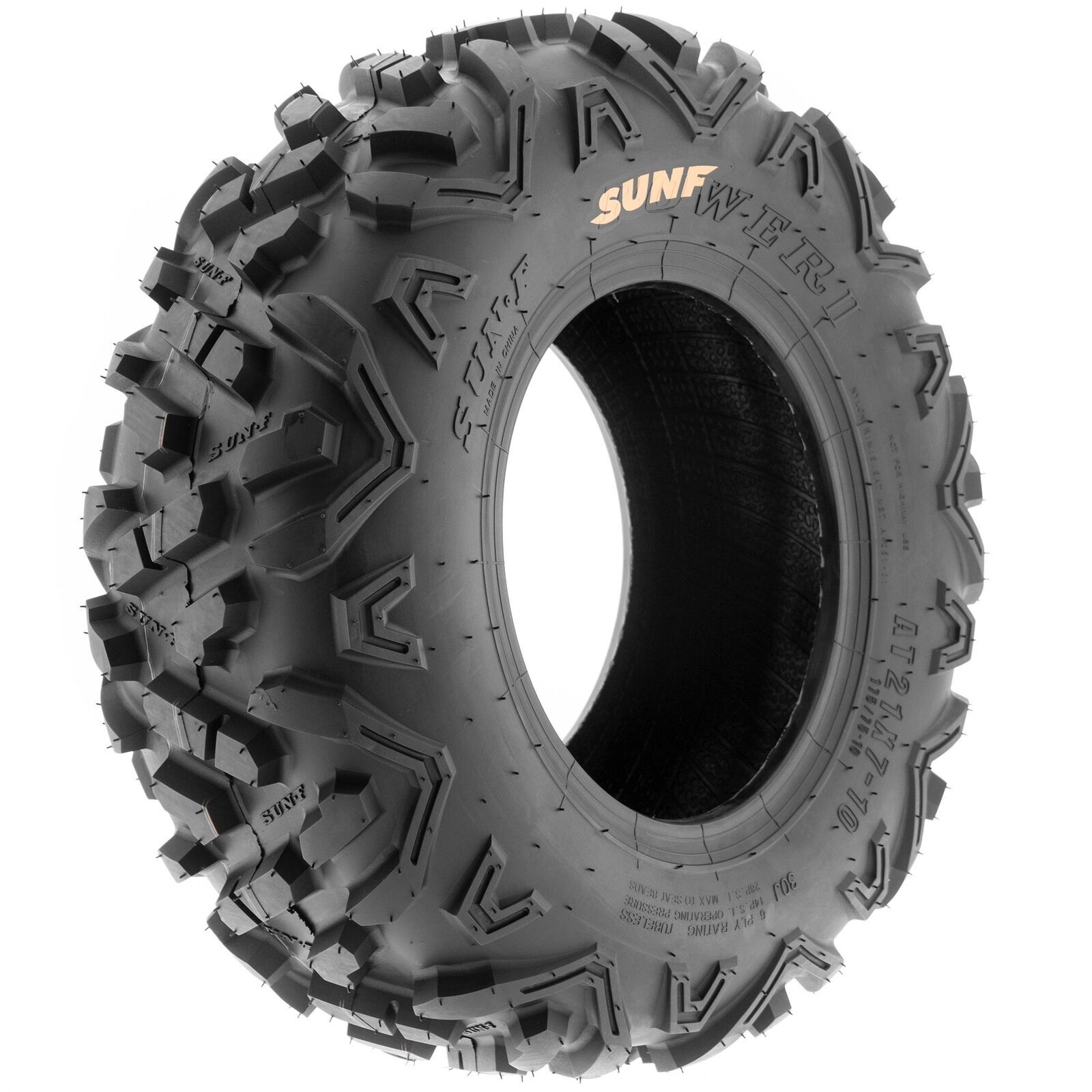 Set of 4, SunF 145/70-6 145x70-6 ATV Go-Kart Mini Bike Tires 6 Ply A051 14x6-6