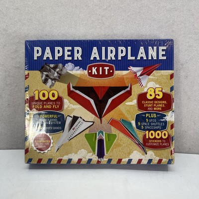 PAPER AIRPLANE KIT - NEW IN BOX  100 UNIQUE PLANES EPIC AIR ADVENTURES 2016