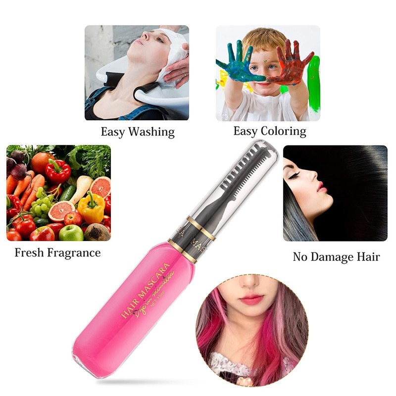 One-off Hair Color Dye Temporary Mascara Washable One-time DIY Hair Dye Crayons
