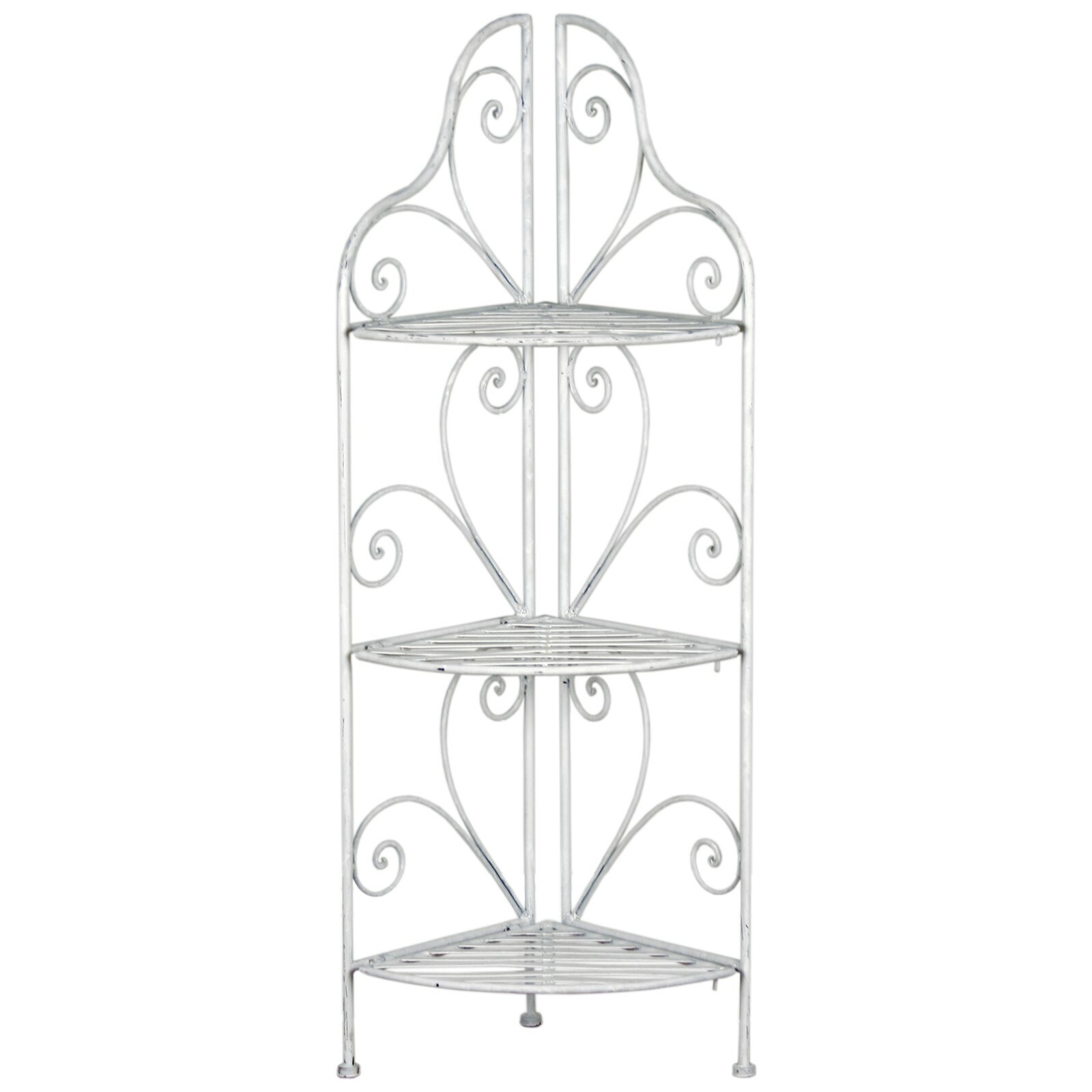 【SALE】vintage iron shelf 1180*800*310 Vintage Round Etagere in Iron and Marble – secondhand stories