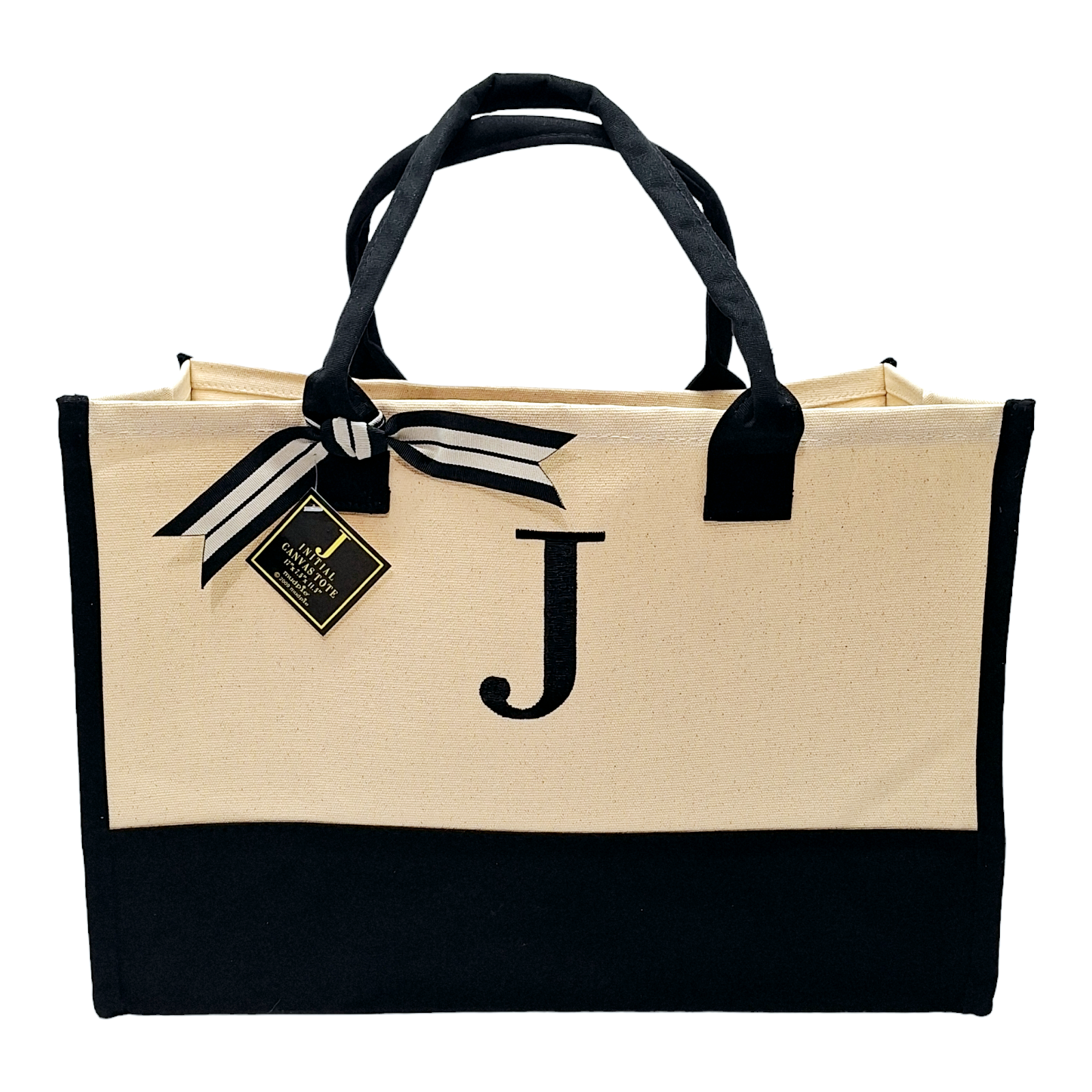 バッグ ASSEMBLE LOGO CANVAS TOTE BAG / BLACK Amazon.com: Mud Pie Classic Black and White Initial Canvas