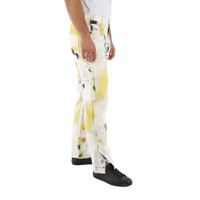 Pre-owned Off-white Multicolor Futura Abstract Carpenter Trousers, Brand Size 32