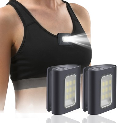 Running Lights 2 Pack Safety Jogging LED Light for Runners Joggers Reflective