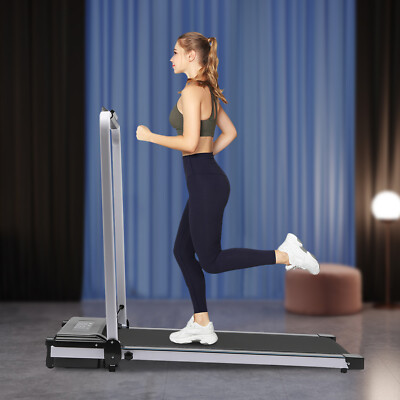 Portable Treadmill Small Space Treadmill LED Display Load Capacity 220LBS