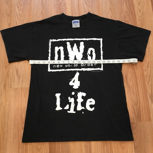 Rare Vintage WCW NWO 4 Life T-Shirt M Medium WWE WWF ECW Rock DX HBK