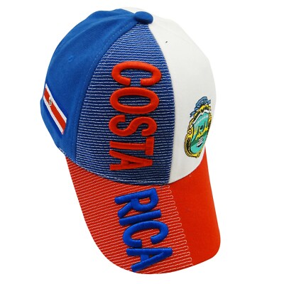 High Quality Country Baseball 3D Hat Cap with Flag - Embroidered - Adjustable