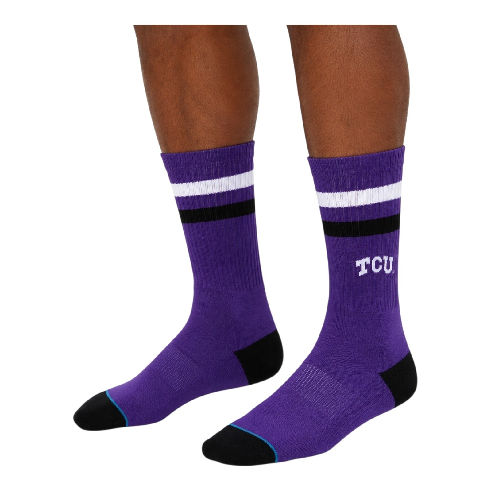 TCU Horned Frogs NCAA Stance Men's Logo Crew Socks Purple Size L (9 - 12)