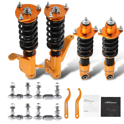 MaXpeedingrods Coilovers Shocks Kit + Sway Bar Link For Honda Civic & Si 01-05