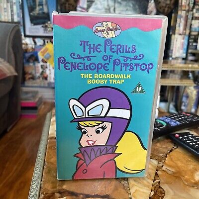 The Perils of Penelope Pitstop, Broadwalk Booby Trap VHS Video Tape 1980 s kids