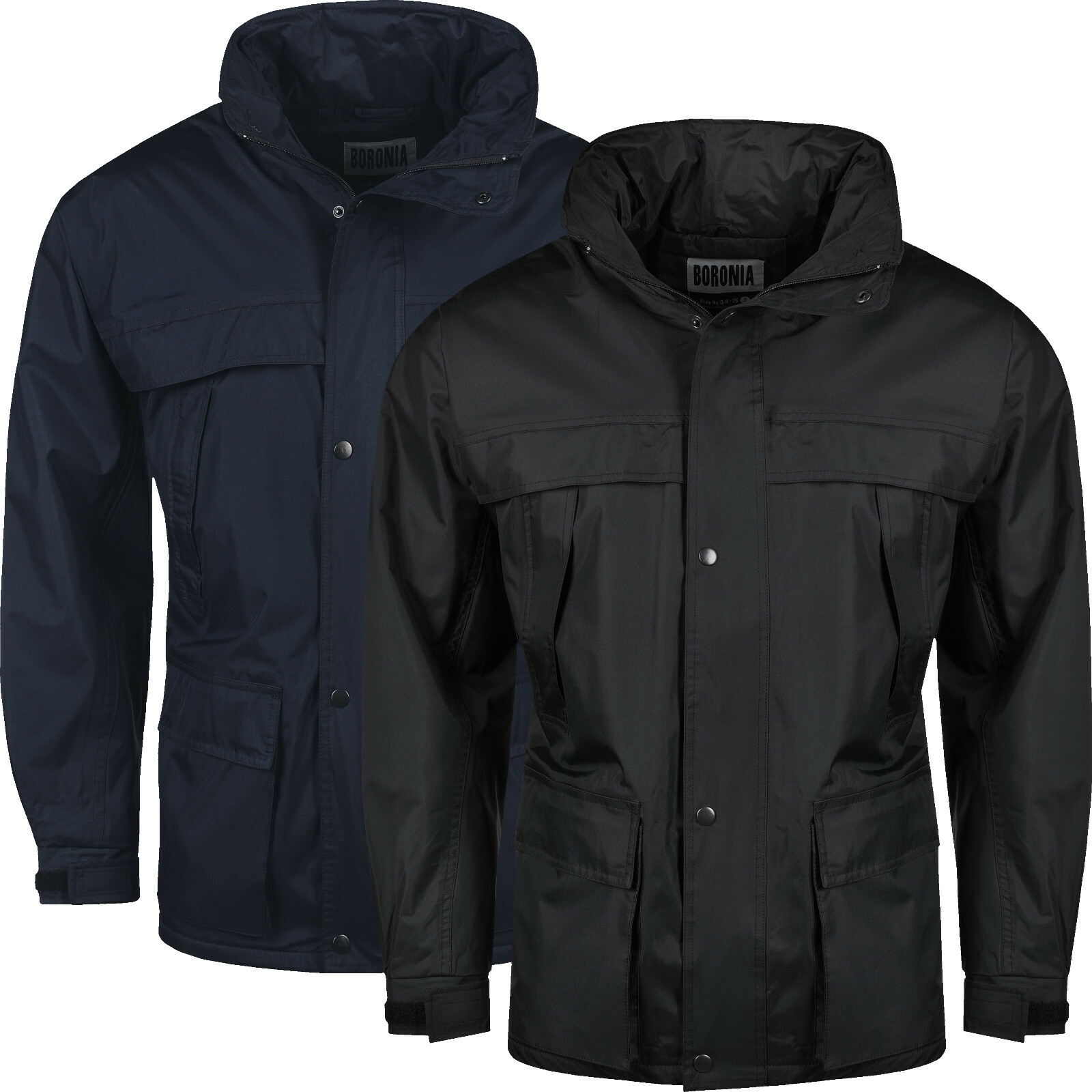 New Mens Raincoat Hooded Waterproof Jackets Windproof Zip Up Outdoor