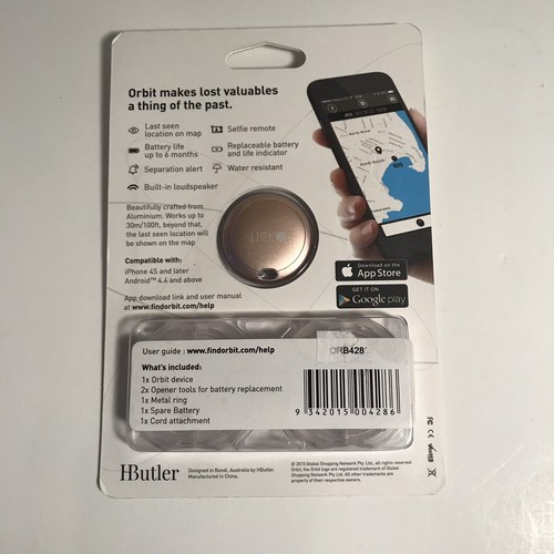 Orbit - Find your keys, find your phone and take a selfie - Rose Gold - NEW