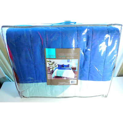 Urban Habitat Cotton Quilt Set-Luxe Stitching Coverlet Bedspread King/Cal King
