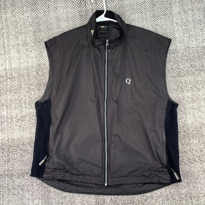 IllumiNITE Reflective Running Vest Mens XL Black Gray Full Zip Mesh Panels