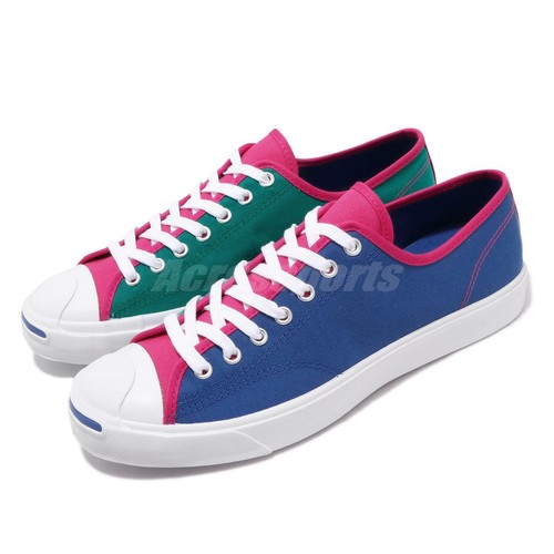 

Мужские повседневные туфли унисекс Converse Jack Purcell OX Blue Green Fuchsia 167922C, Синий, Jack Purcell