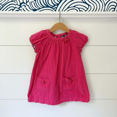Baby Boden Pink Corduroy Dress - Size 18-24 Months