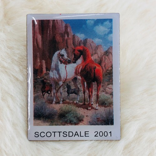Vtg 2001 Scottsdale AZ Arizona Arabian Horse Show Souvenir Lapel Pin