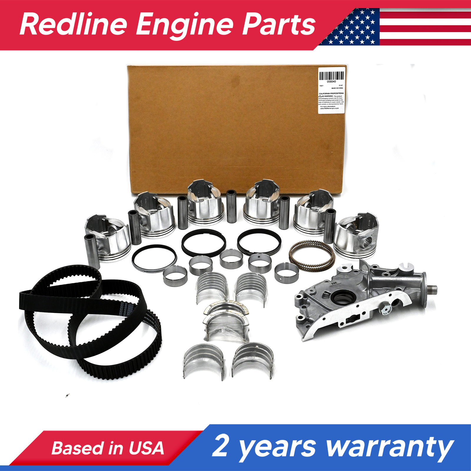 3.4 5VZFE Engine Rebuild Overhaul Kit FITS: 1995-2004 Toyota 3.4L V6 Truck SUV