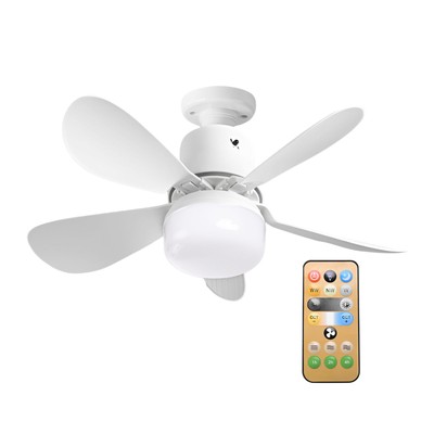 Ceiling Fan Light with Remote Control E27 Ceiling Fan With Light