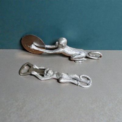 Vintage Arthur Court Monkey Pizza Cutter and Bottle Opener Nei...