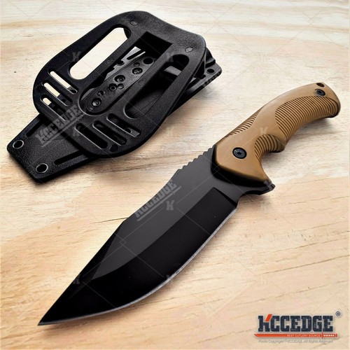 9" Survival Knife FIXED BLADE KNIFE w/ Kydex Sheath Full Tang 3 Styles 3 Colors