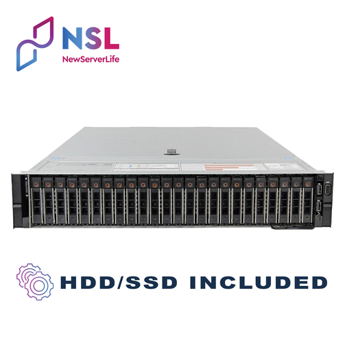 DELL R740xd 24SFF 2x Gold 6126 2.6GHz =24C 768GB H730p PCIe 2x 1.2TB SAS 4xRJ45