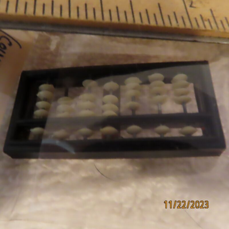 Vintage Mini Collectable Abacus Mathematical Calculations Taiwan Counting Frame