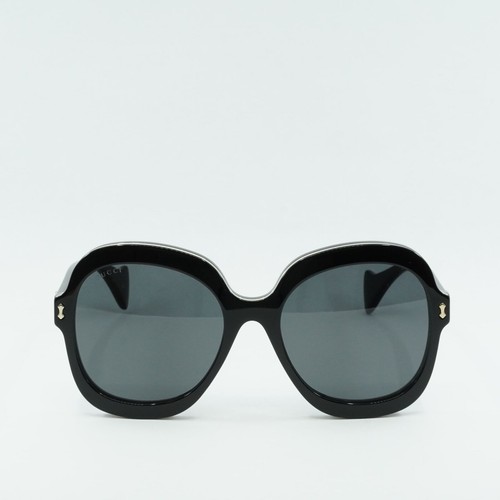 Pre-owned Gucci Gg1240s 001 Black/gray 57-20-145 Sunglasses