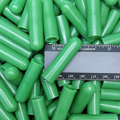 High Temp Masking Supply 3/8'' Silicone Rubber Powder Coating Caps - 50 Pack
