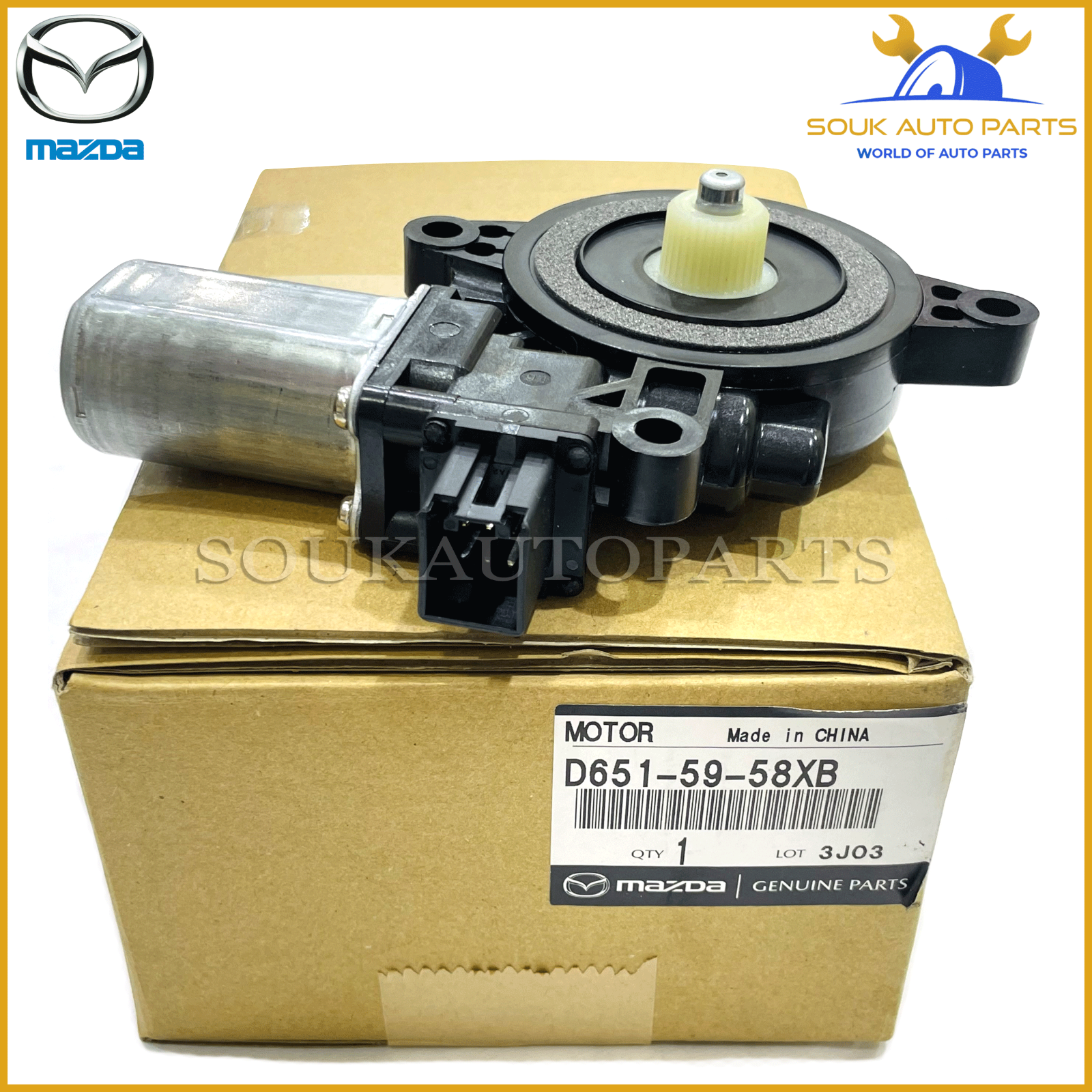 肉 D651-59-58XB Mazda Genuine DRIVER FRONT WINDOW MOTOR D6515958XB