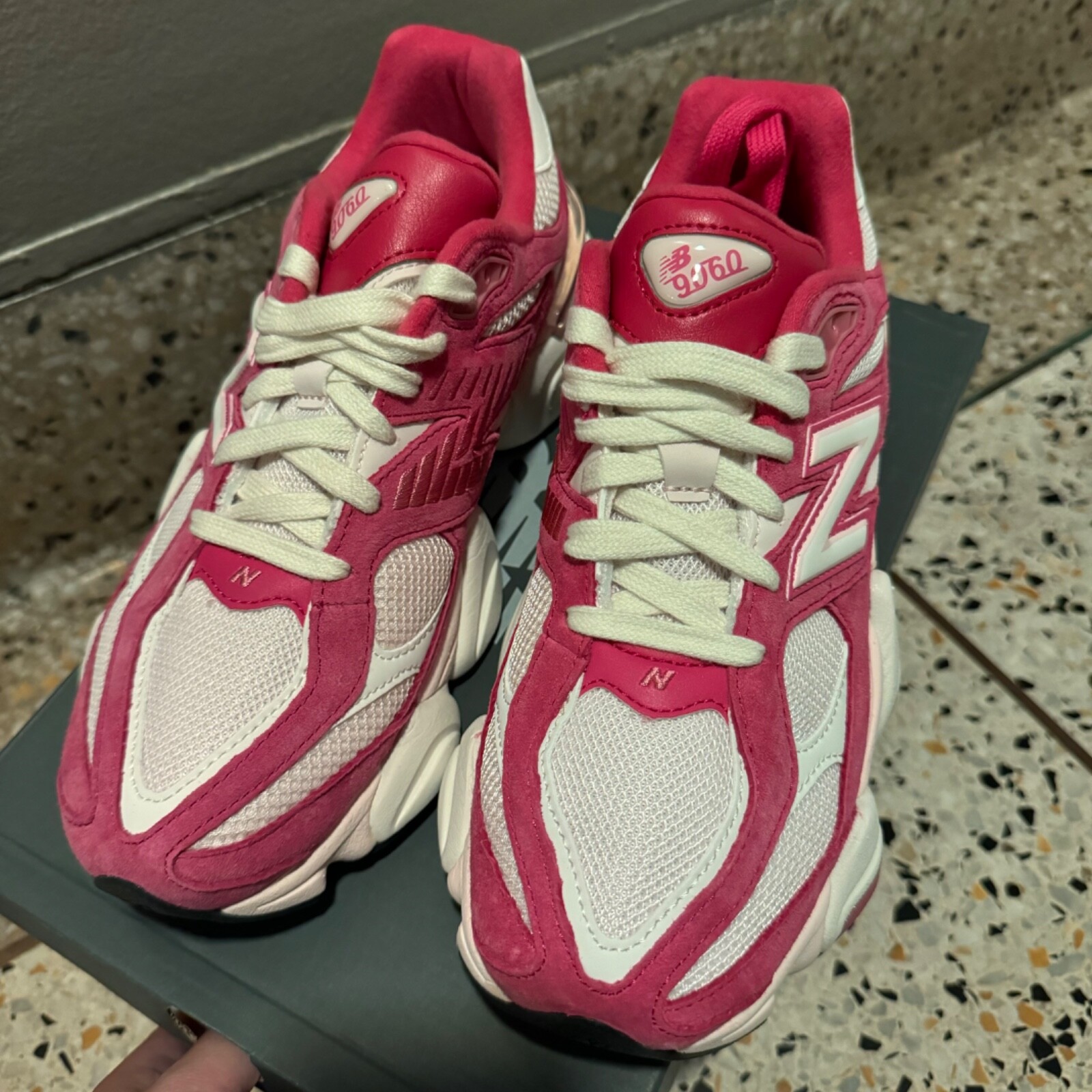 Pre-owned New Balance Balance 9060 Fuchsia Pink U9060fp 7.5w-10w In Hand Ships Now