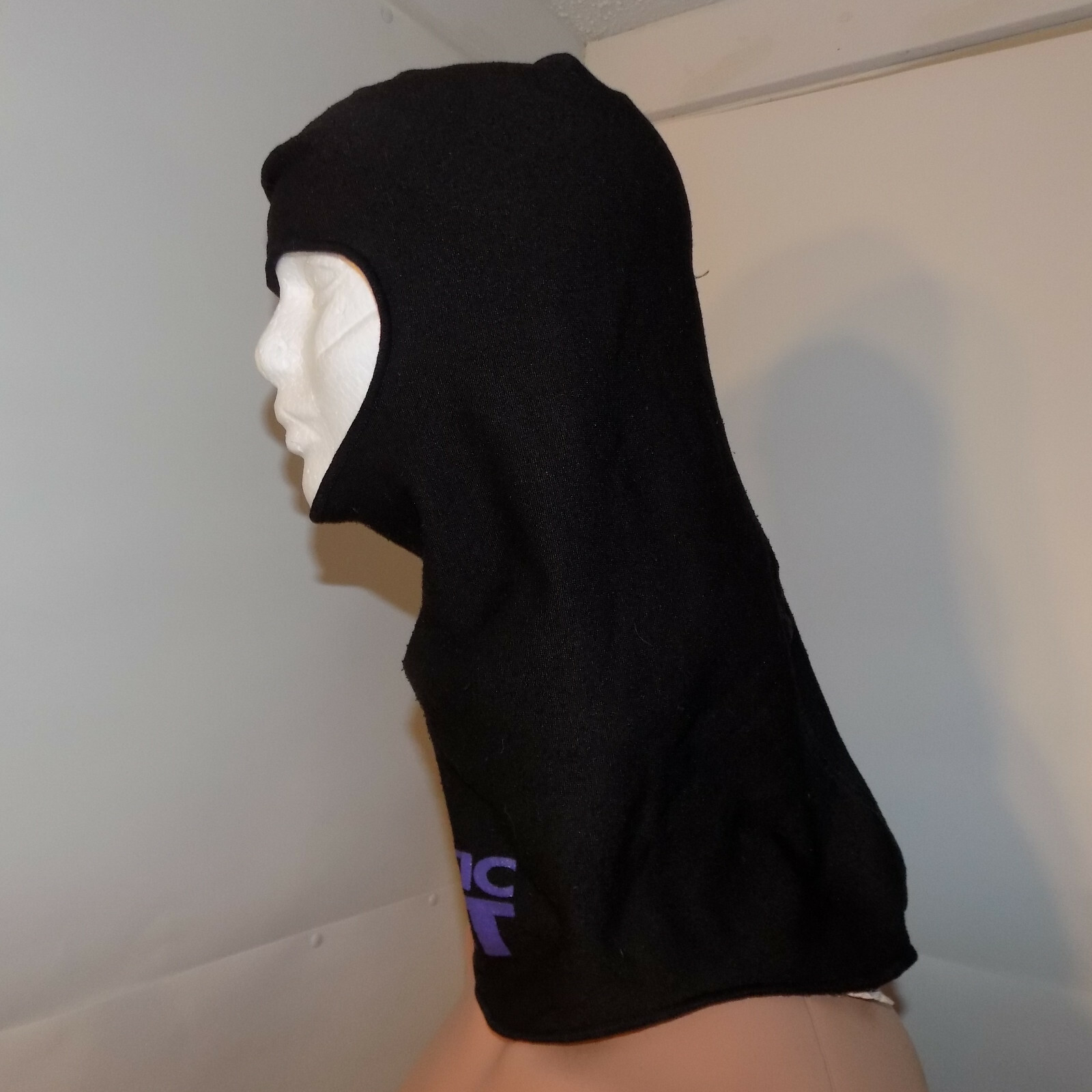 Arctic Cat Vintage 1990's Balaclava Snowmobile Mask Ski Hood Facemask Black Sled