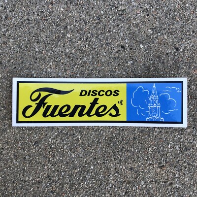 Discos FUENTES Cumbia Colombia Sticker calcamonía pegatina Salsa Tropical