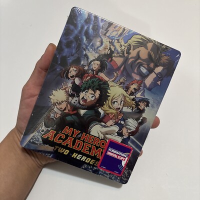 My Hero Academia Two Heroes Steelbook Blu-Ray Brand New