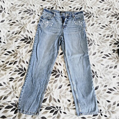 TU embroidered mom jeans, size 12L
