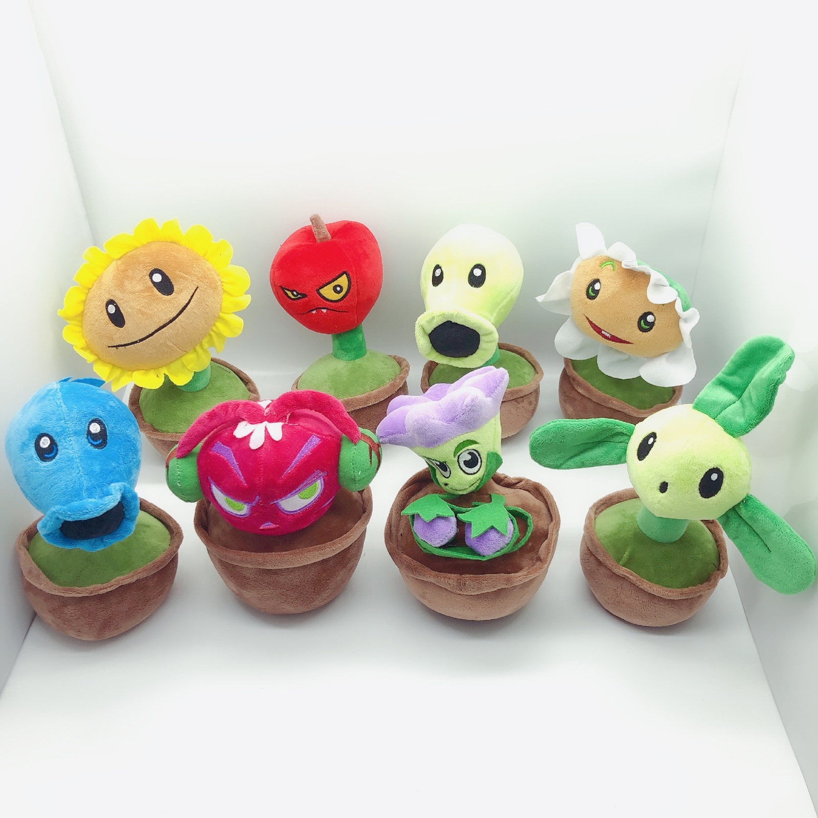 Plants vs Zombies Plush Toys Soft Stuffed Doll Flower Pot Toy for Baby Kid Gift | eBay