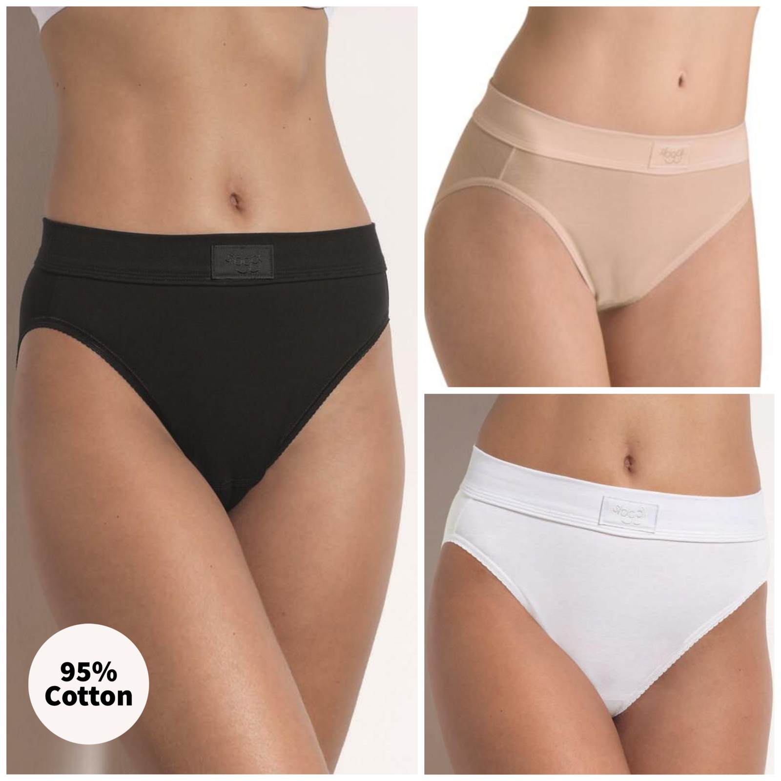 Sloggi Knickers With Deep Waistband 