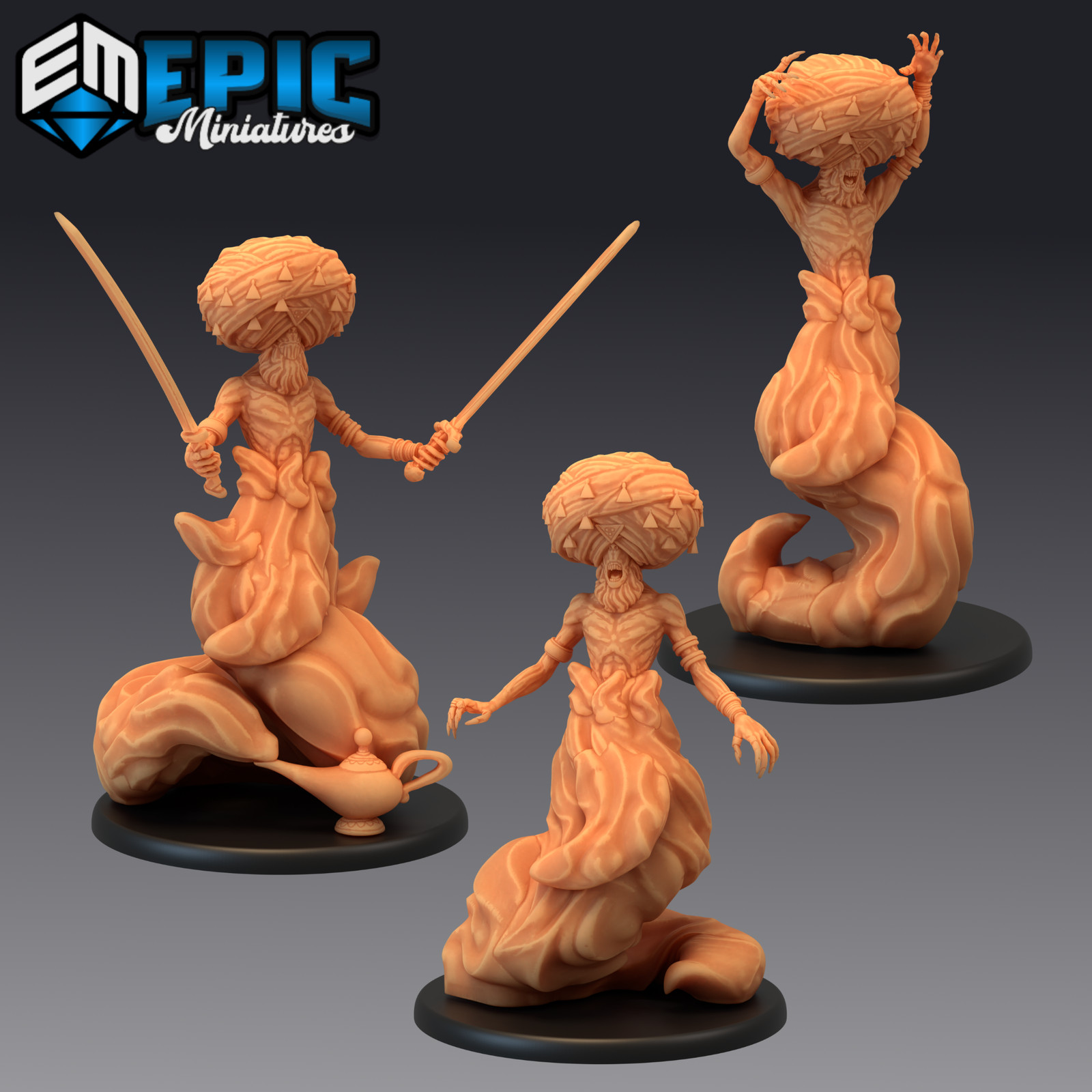 Janni, Dungeons & Dragons Miniatures, Epic Miniatures, Fantasy